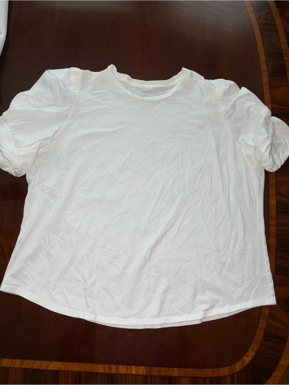 Summersalt The Softest pima cotton Puff Short Sleeve white shirt blouse top 1x